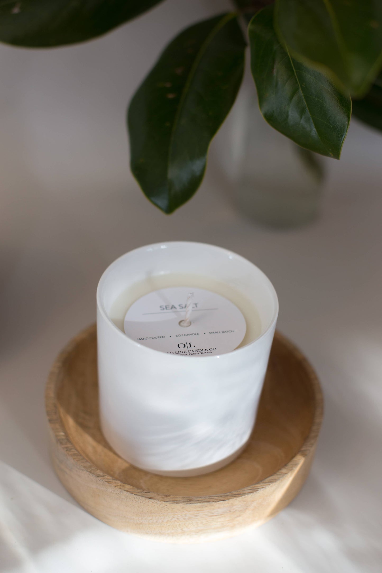 White Ceramic Candle
