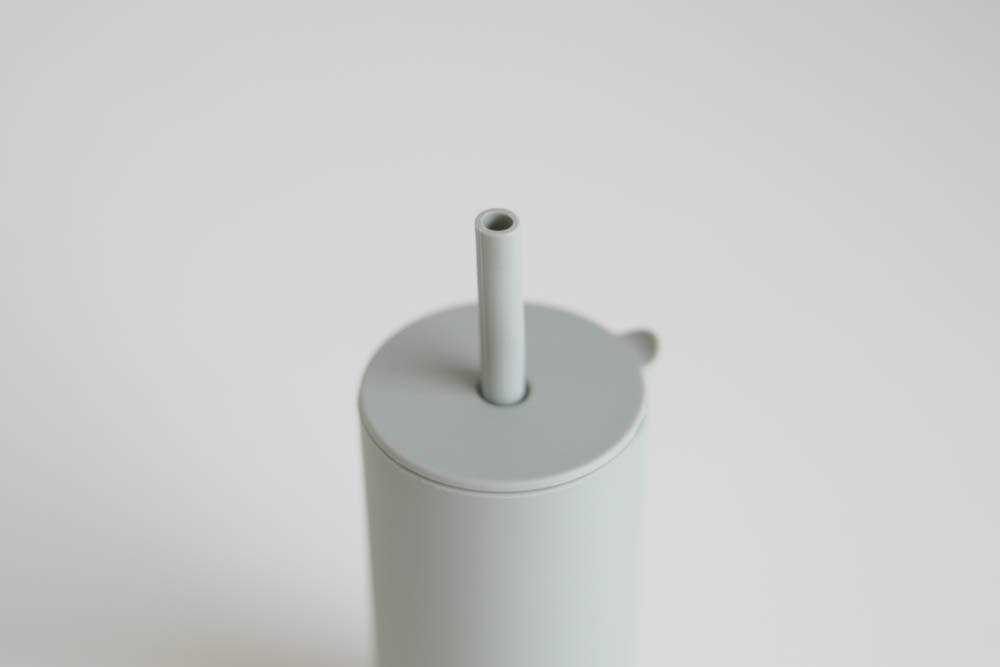 The Saturday Baby Kid Silicone Straw Cup - Sage