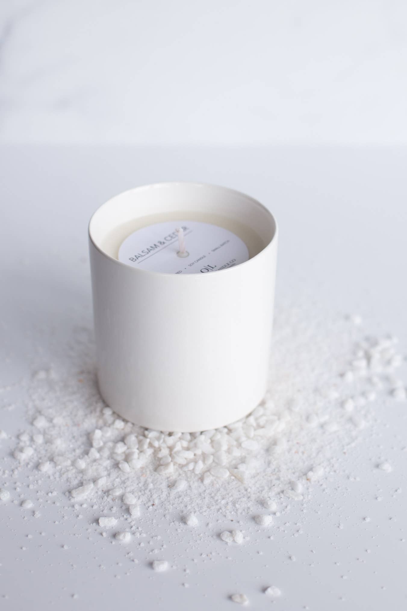White Ceramic Candle