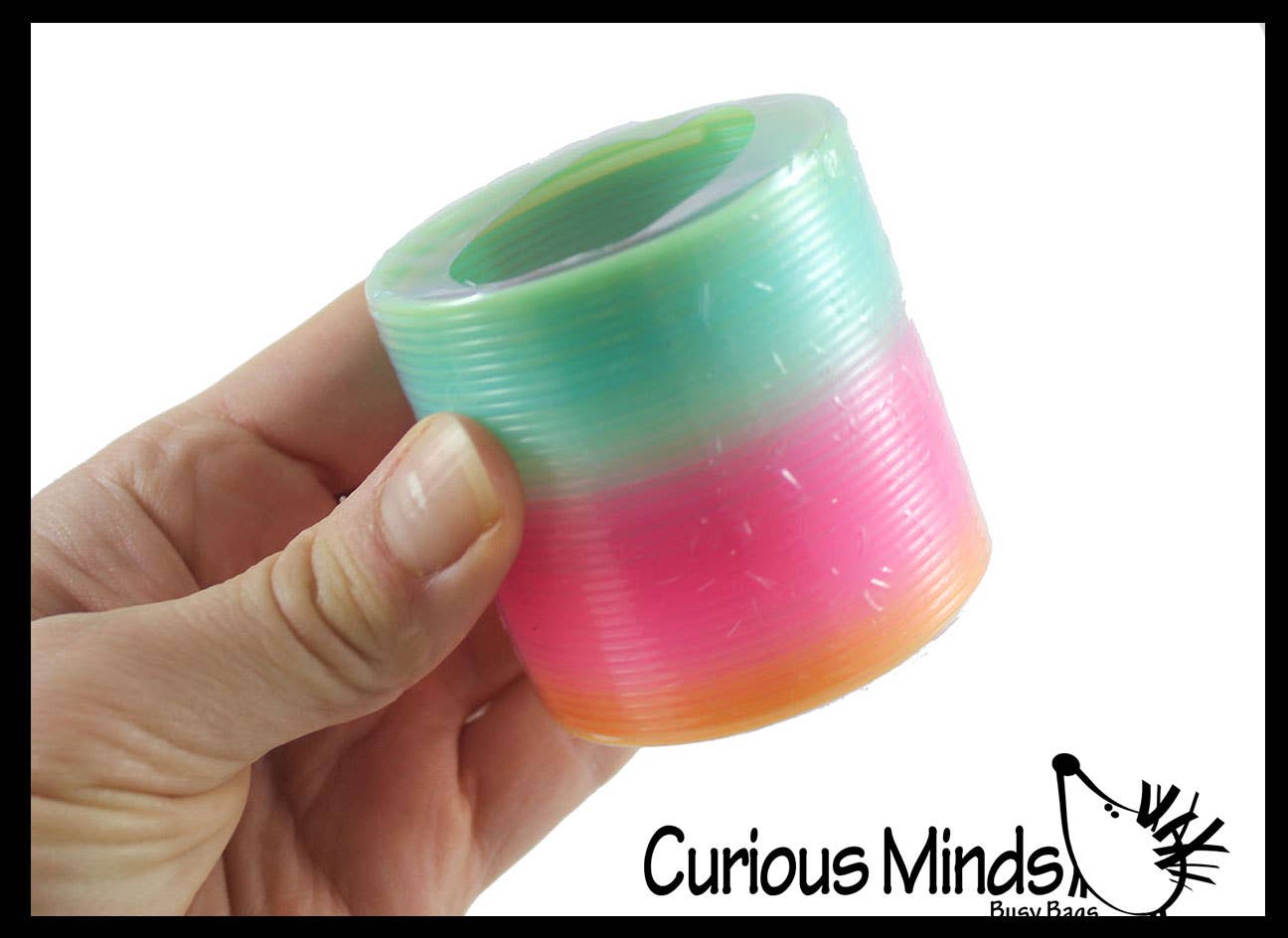 1 Rainbow Magic Spring Coil Toy - 2.2" Size - Sensory Fidget