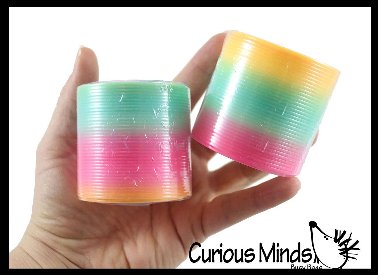 1 Rainbow Magic Spring Coil Toy - 2.2" Size - Sensory Fidget