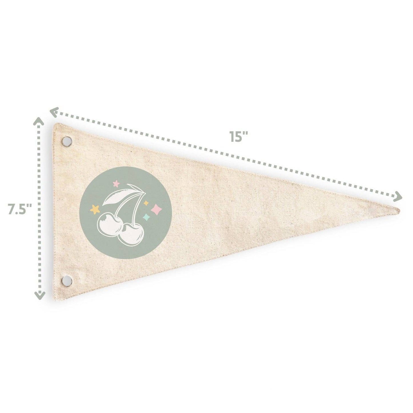 Magic Happens Here Canvas Pennant Flag - Kids Decor