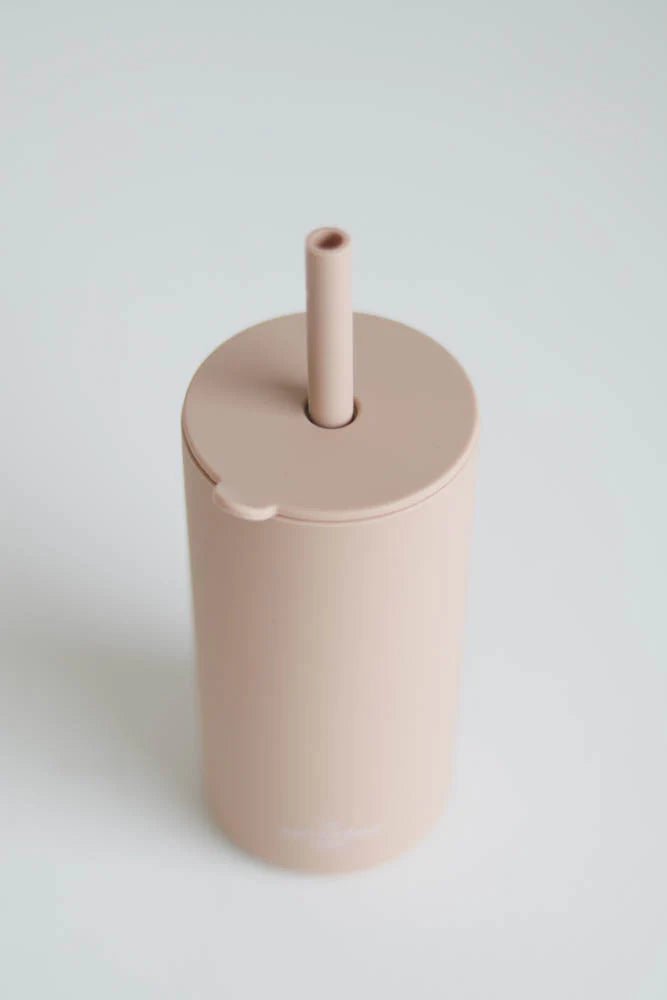 The Saturday Baby Kid Silicone Straw Cup - Sand