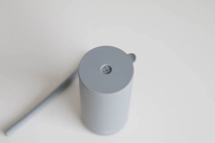 The Saturday Baby Kids Silicone Straw Cup - Sky