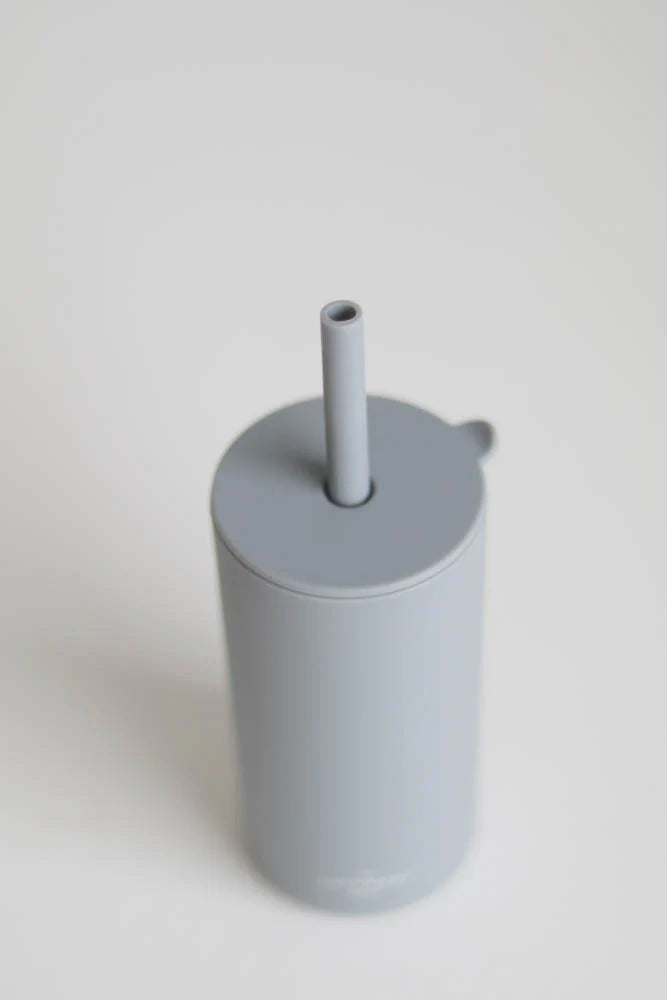 The Saturday Baby Kids Silicone Straw Cup - Sky