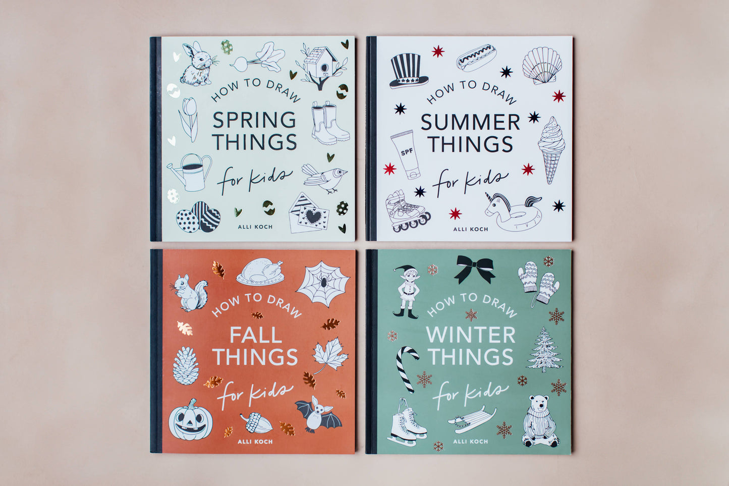 Winter Things: How to Draw Books for Kids (Christmas)
